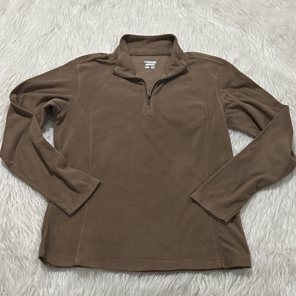 Columbia Women's Brown Quarter-Zip Fleece
